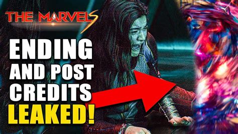 the marvels ending leak|The Marvels Post